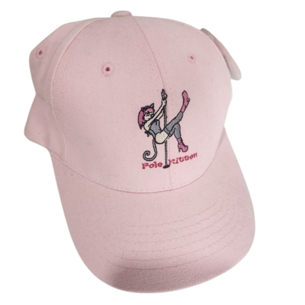 New Pole Kitten Pink Cat Cotton Ball Cap Hat One Size Anime